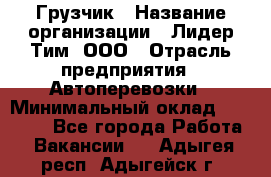 Грузчик › Название организации ­ Лидер Тим, ООО › Отрасль предприятия ­ Автоперевозки › Минимальный оклад ­ 19 000 - Все города Работа » Вакансии   . Адыгея респ.,Адыгейск г.